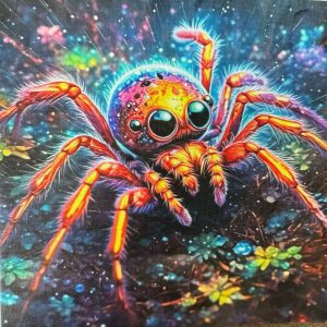 spider art by art studio juggling daisies