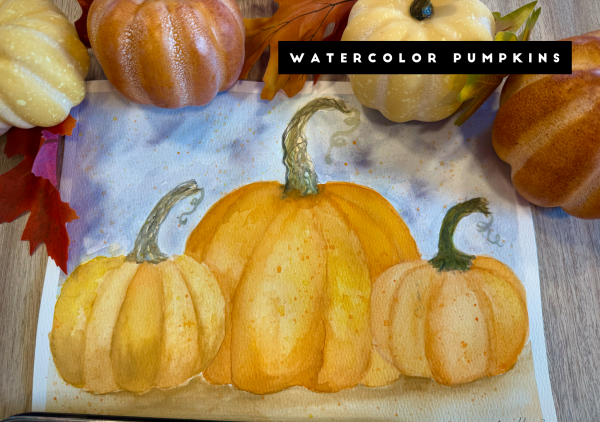 Fall Pumpkin Watercolor Class