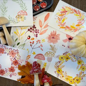 Watercolor Wreathes