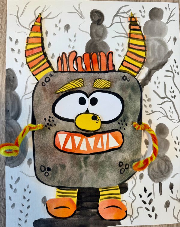 Kids Club: My Pet Monster Mixed Media Class