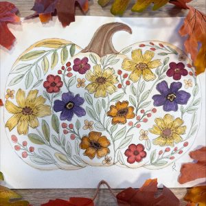 Floral Pumpkin Watercolor Workshop