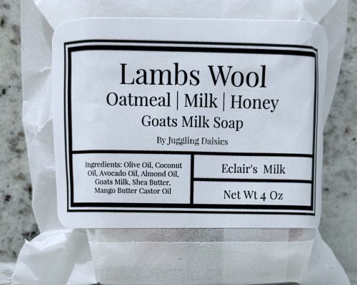 lamb wool juggling daisies soap